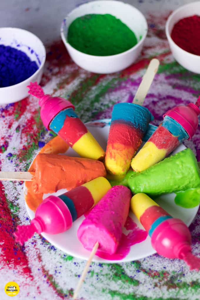 Instant Colourful Kaju katli kulfi Instant Colourful Kaju katli kulfi