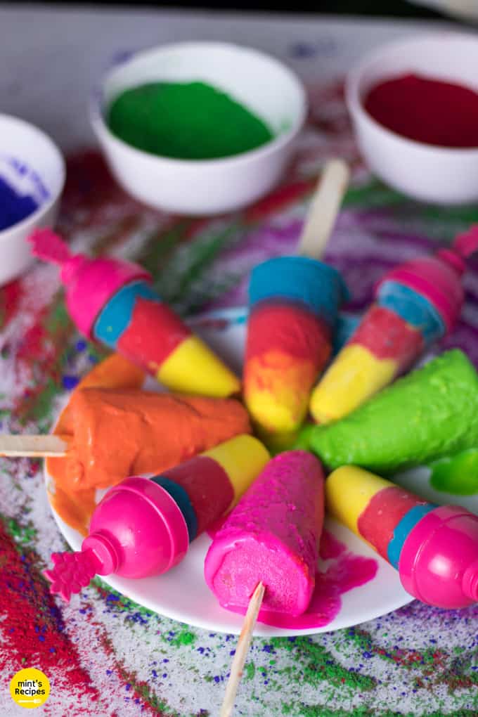 Instant Colourful Kaju katli kulfi Instant Colourful Kaju katli kulfi