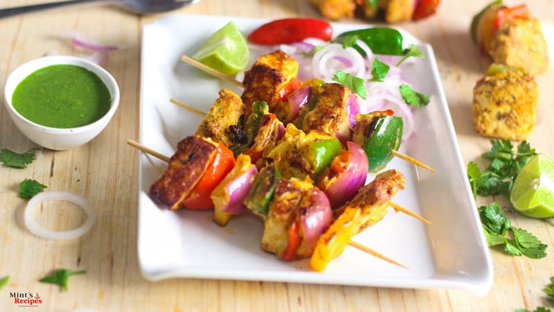 21 Paneer Recipes in Hindi - पनीर व्यंजन हिंदी में Paneer Tikka