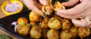Stuffed Suji Balls | Evening Snacks Recipe Stuffed Suji Balls 2
