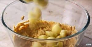 Tandoori Aloo Tikka Recipe | Indian Snacks Recipe Baby Potatoes in spices bowl