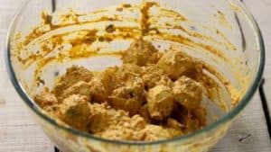 Tandoori Aloo Tikka Recipe | Indian Snacks Recipe Baby Potatoes coated with spices in bowl