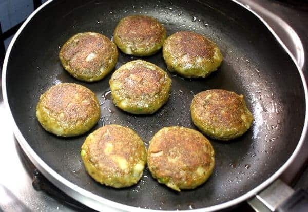 Aloo Palak Tikki 