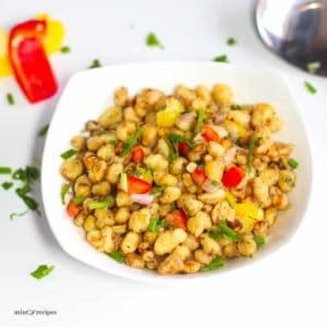 American Crispy Corn Kernel on a white bowl