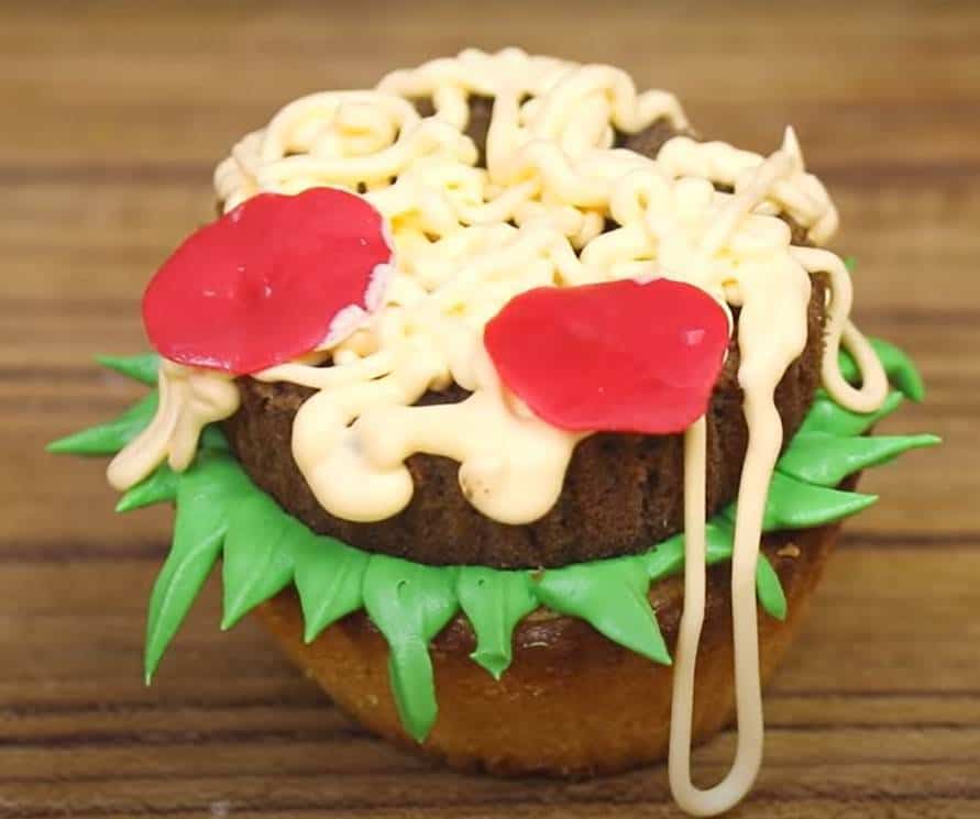 Burger Cupcake