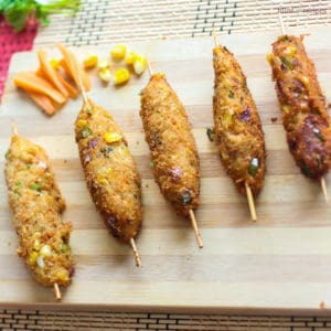 Cheese Corn Kebabs