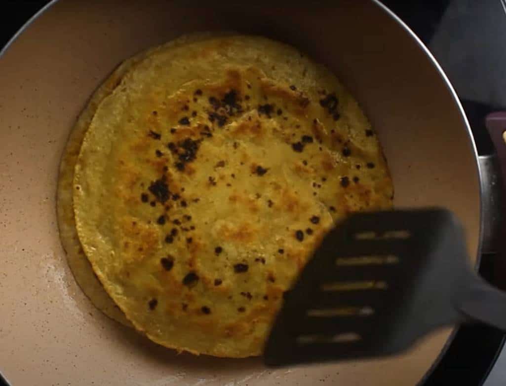 Cheese Pav Bhaji Roti Sandwich