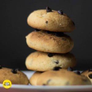 Choco Chips Cookies served on a white plate