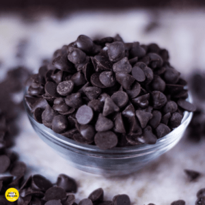 Choco Chips served on a glass bowl