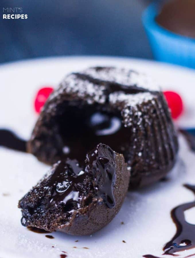 Choco Lava Cake created in the form of cupcakes