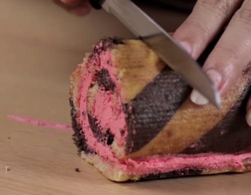 Chocolate swiss rolls