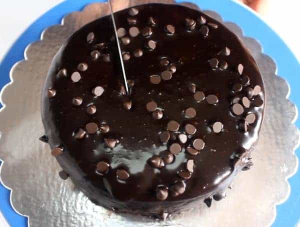 Eggless Chocolate Cake 