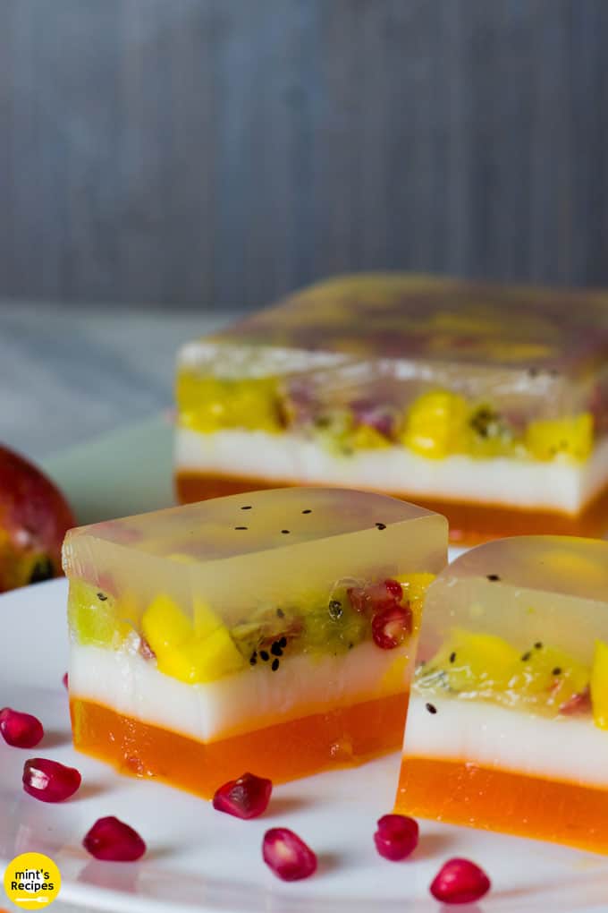 Fruit Jelly Cake Dessert