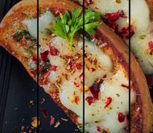 Instant Garlic Bread on Taw