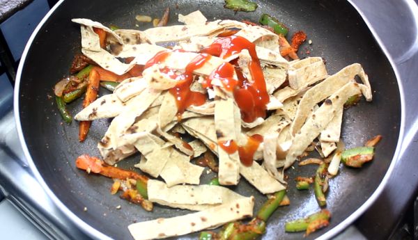 Leftover Roti Noodles