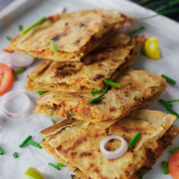 Cheese Pav Bhaji Roti Sandwich