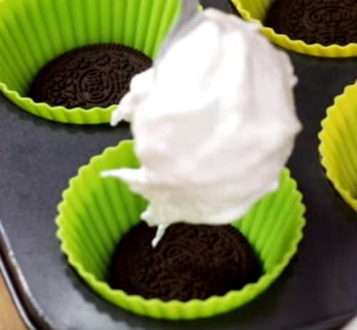 No bake oreo icecream cupcake