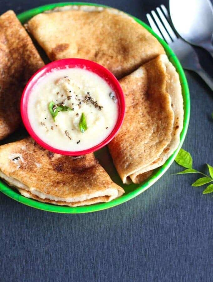 Oats Poha Dosa