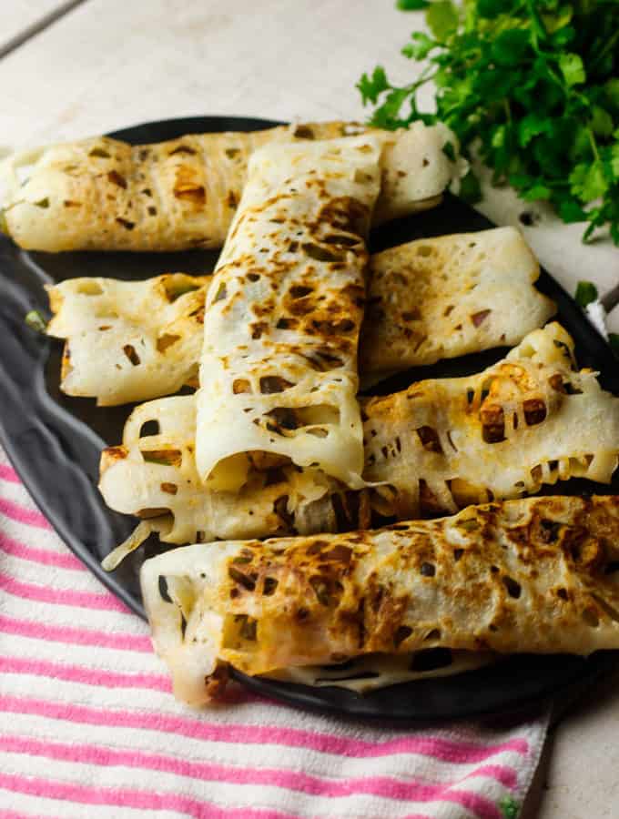 Paneer Chilly Wraps