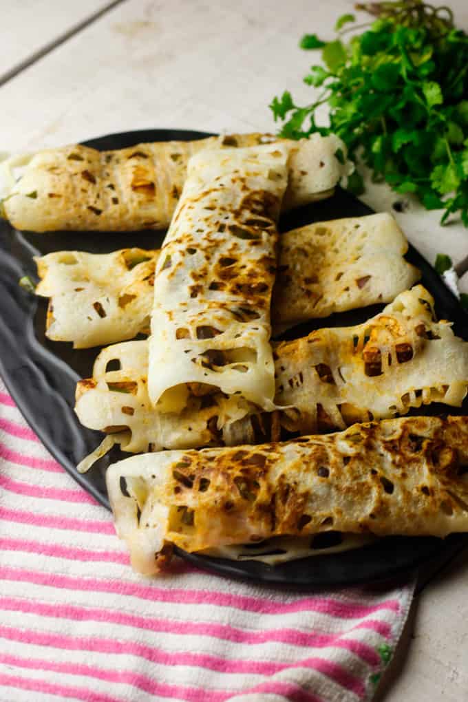 Paneer Chilly Wraps