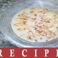 Rajasthani Rice Kheer Rice Pudding.