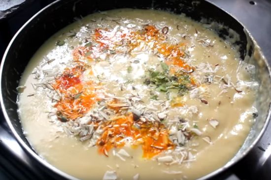 Kesaria Milk Barfi Instructions