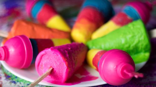 Instant Colourful Kaju katli kulfi
