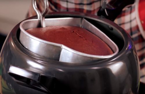 Red Velvet Cake In Pressure Cooker