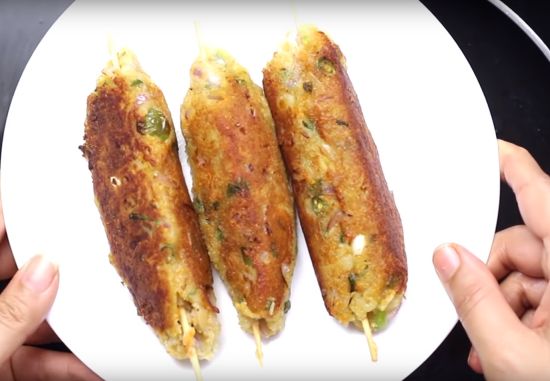 Veg Poha Kebab