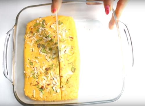 Kesaria Milk Powder Barfi