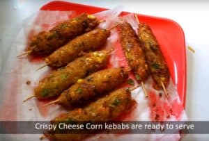 Cheese Corn Kebabs