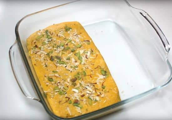 Kesaria Milk Barfi Instructions