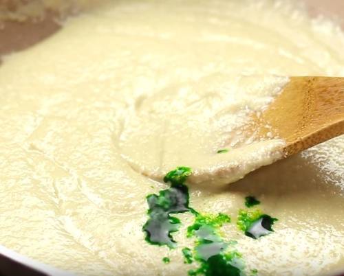 green colour in dough