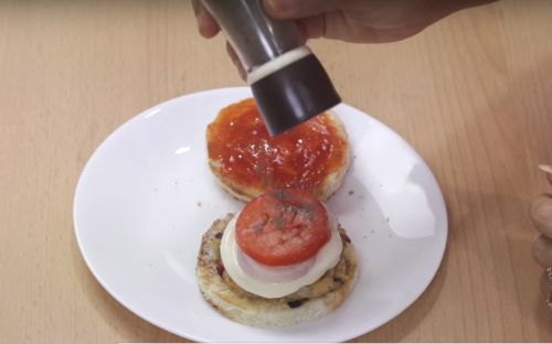 Burger With Leftover Rice