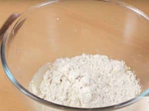 Wheat flour in bowl