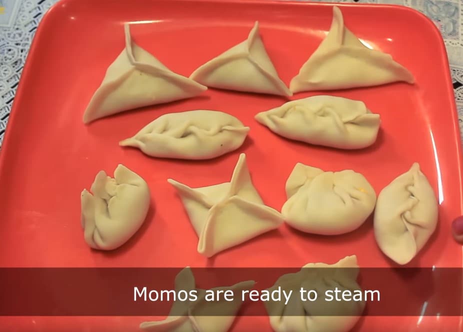 cheese corn momos instructions