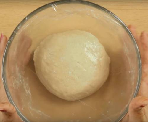 Dough bowl in kitchen board