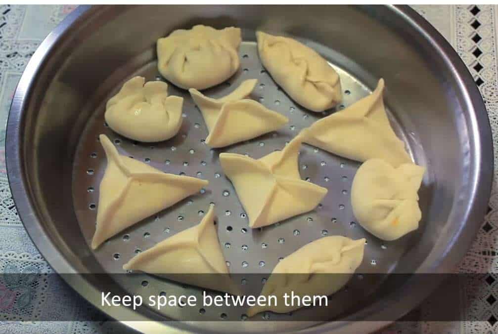 cheese corn momos instructions