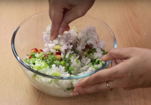 Burger With Leftover Rice