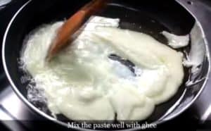 Kesaria Milk Barfi Instructions