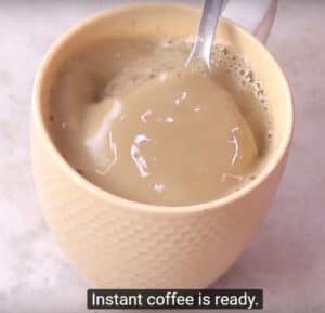 Instant coffee mix