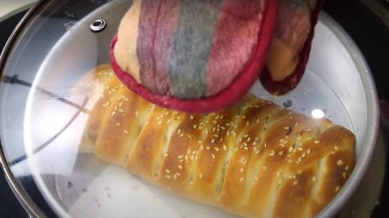 Stuffed and braided bread