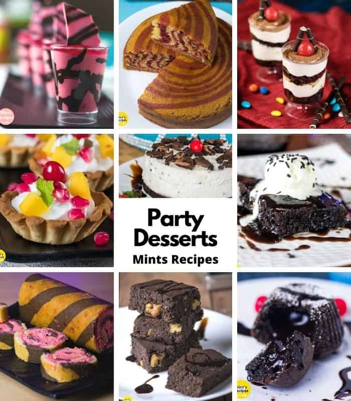 Party Dessert Class Online LIVE Mints Recipes