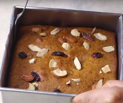 Wheat and Jaggery Cake