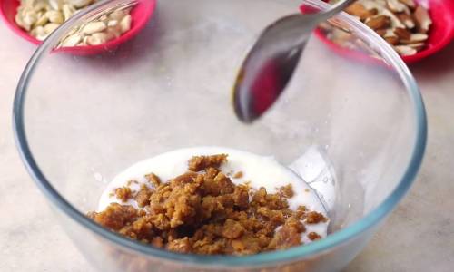 Wheat and Jaggery Cake (